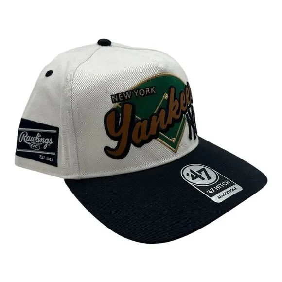 New York Yankees '47‎ Brand x Rawlings Diamond Script Hitch Snapback Cap  Hat MLB